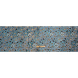 Metallic Gold, Sky and Country Blue Floral Frolic Luxury Brocade