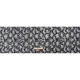 Metallic Gray and Black Snakeskin Sprawl Burnout Luxury Brocade