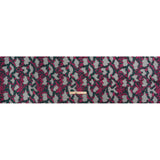 Metallic Fuchsia, Teal and Black Snakeskin Sprawl Burnout Luxury Brocade