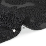 Metallic Black Floating Blossoms Luxury Brocade