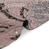 Metallic Pink, Gray and Black Gleaming Garden Luxury Brocade