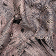 Metallic Pink, Gray and Black Gleaming Garden Luxury Brocade