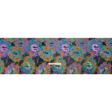 Metallic Purple, Mustard and Blue Green Garden of Abstraction Luxury Brocade