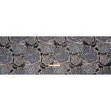 Metallic Gray, Silver and Black Rose Field Luxury Brocade