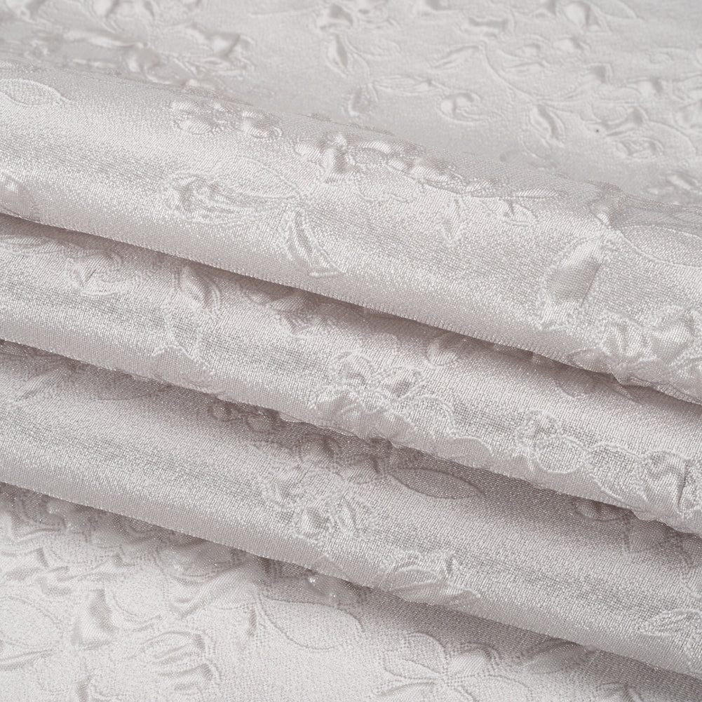 Luminous Gray Garden Party Lightweight Luxury Brocade
