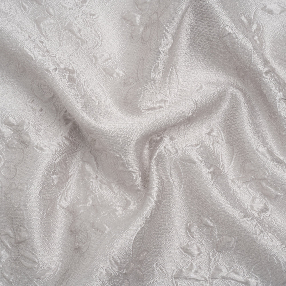 Luminous Gray Garden Party Lightweight Luxury Brocade