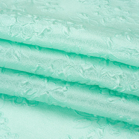 Luminous Seafoam Garden Party Lightweight Luxury Brocade