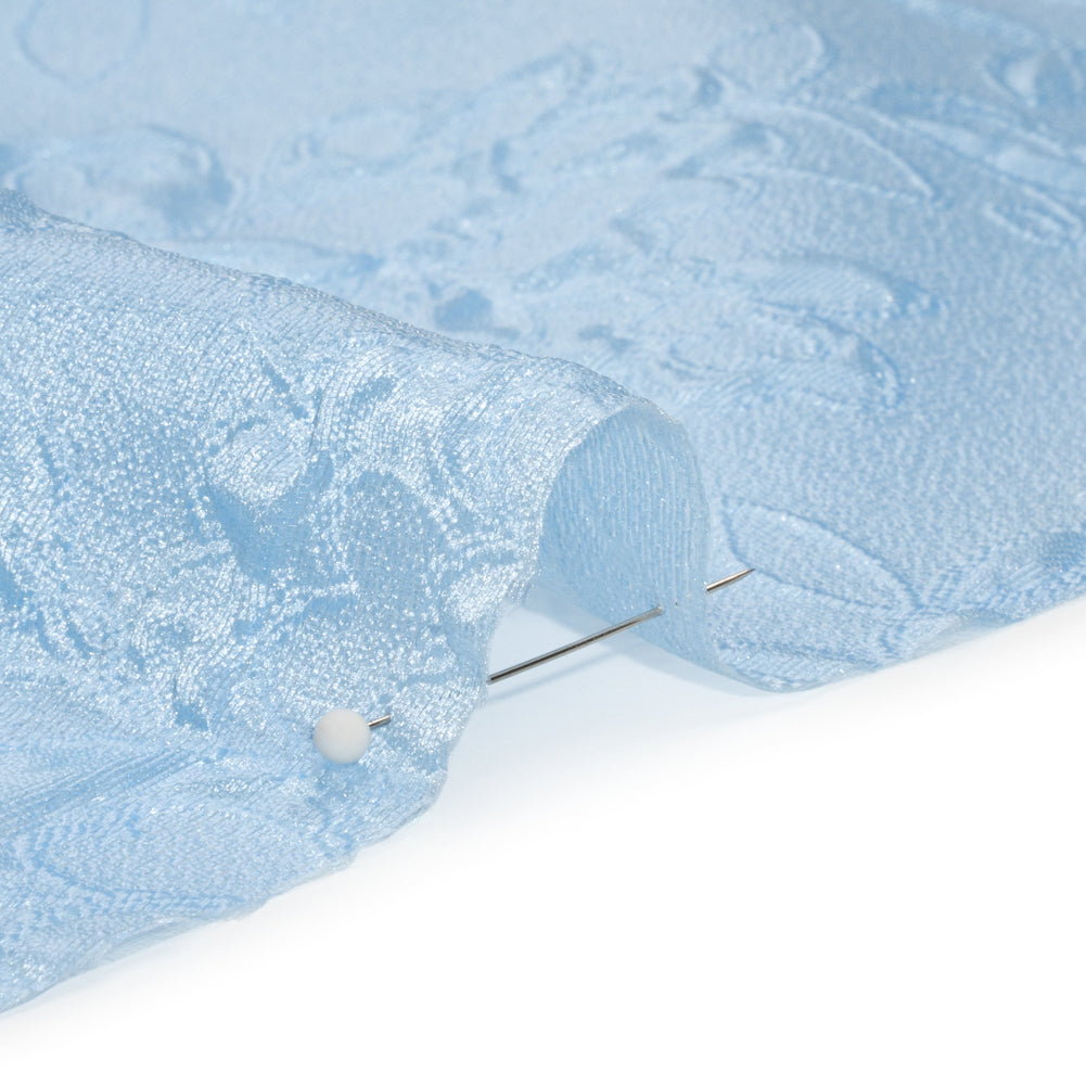 Luminous Light Blue Garden Party Lightweight Luxury Brocade