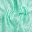 Luminous Seafoam Floral Lightweight Luxury Brocade