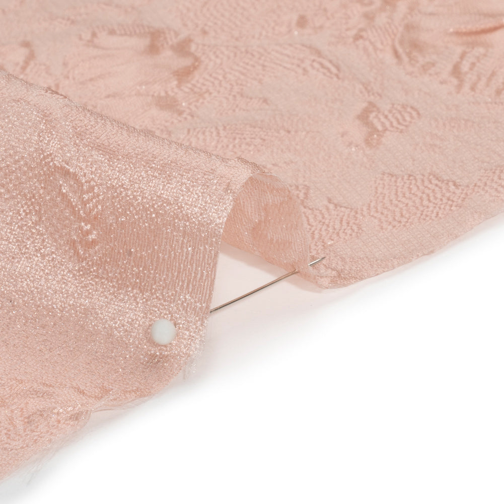 Luminous Dusty Rose Floral Lightweight Luxury Brocade