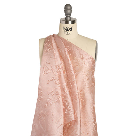 Luminous Dusty Rose Floral Lightweight Luxury Brocade
