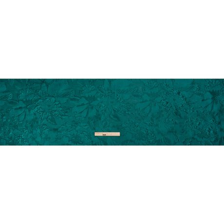 Luminous Teal Floral Lightweight Luxury Brocade