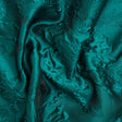 Luminous Teal Floral Lightweight Luxury Brocade