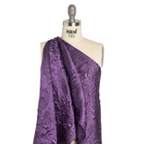 Luminous Purple Floral Lightweight Luxury Brocade