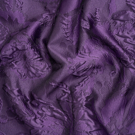 Luminous Purple Floral Lightweight Luxury Brocade