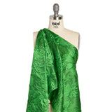 Luminous Green Floral Lightweight Luxury Brocade
