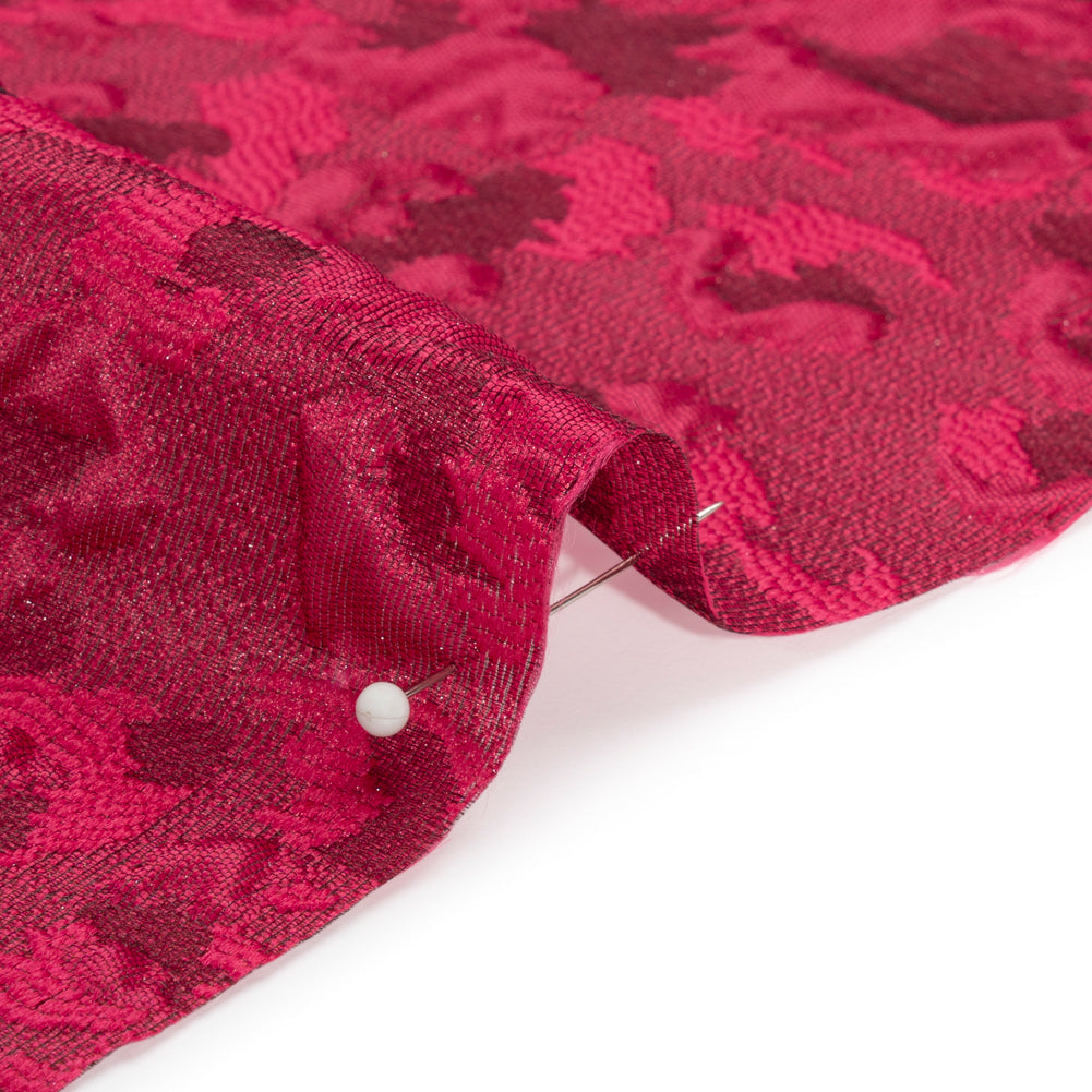 Luminous Fuchsia Wild Spots Lightweight Luxury Brocade