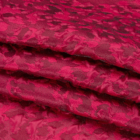 Luminous Fuchsia Wild Spots Lightweight Luxury Brocade