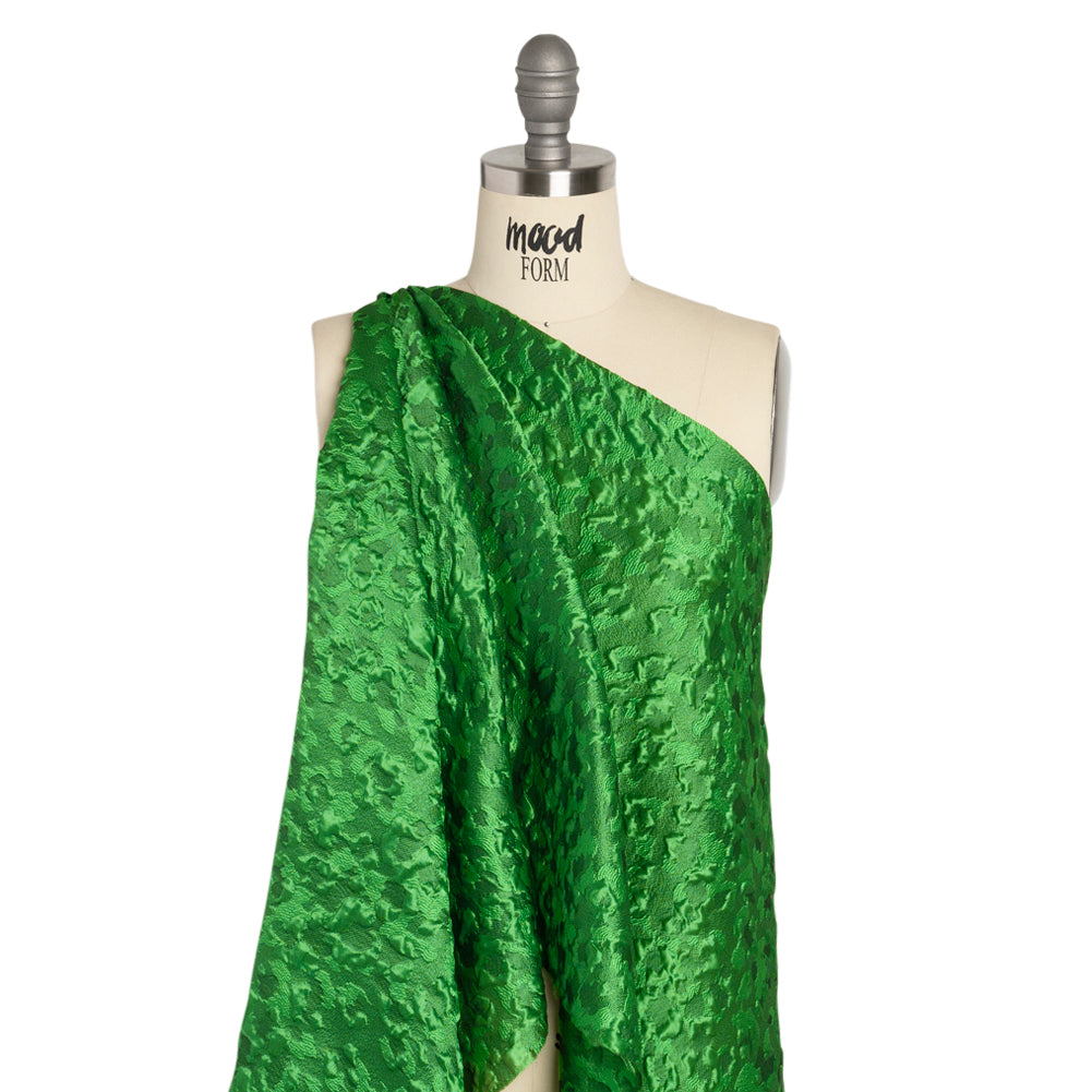 Luminous Green Wild Spots Lightweight Luxury Brocade