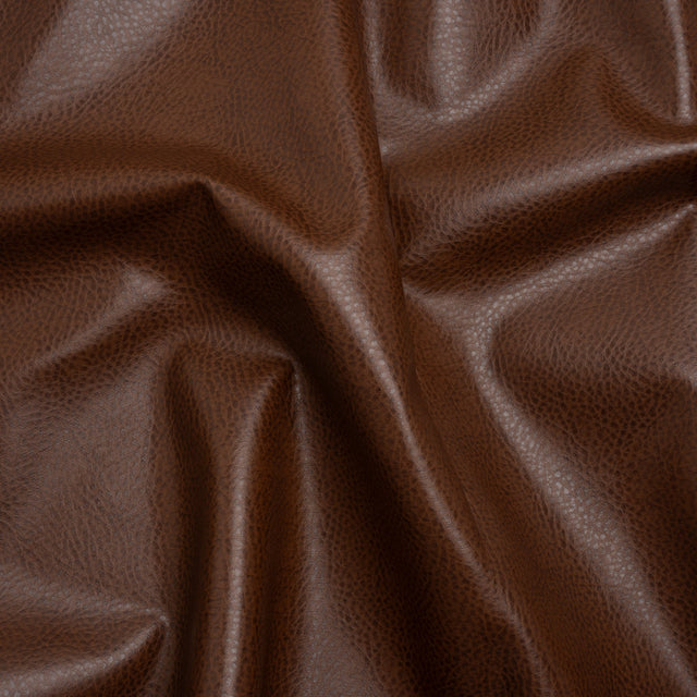 Peanut Pebbled Faux Leather with Woven Backing