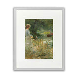 8x10" Aluminum Frame with Acid-Free Mat & Plastic Front – For Hanging or Standing, ALFTA Hook Compatible