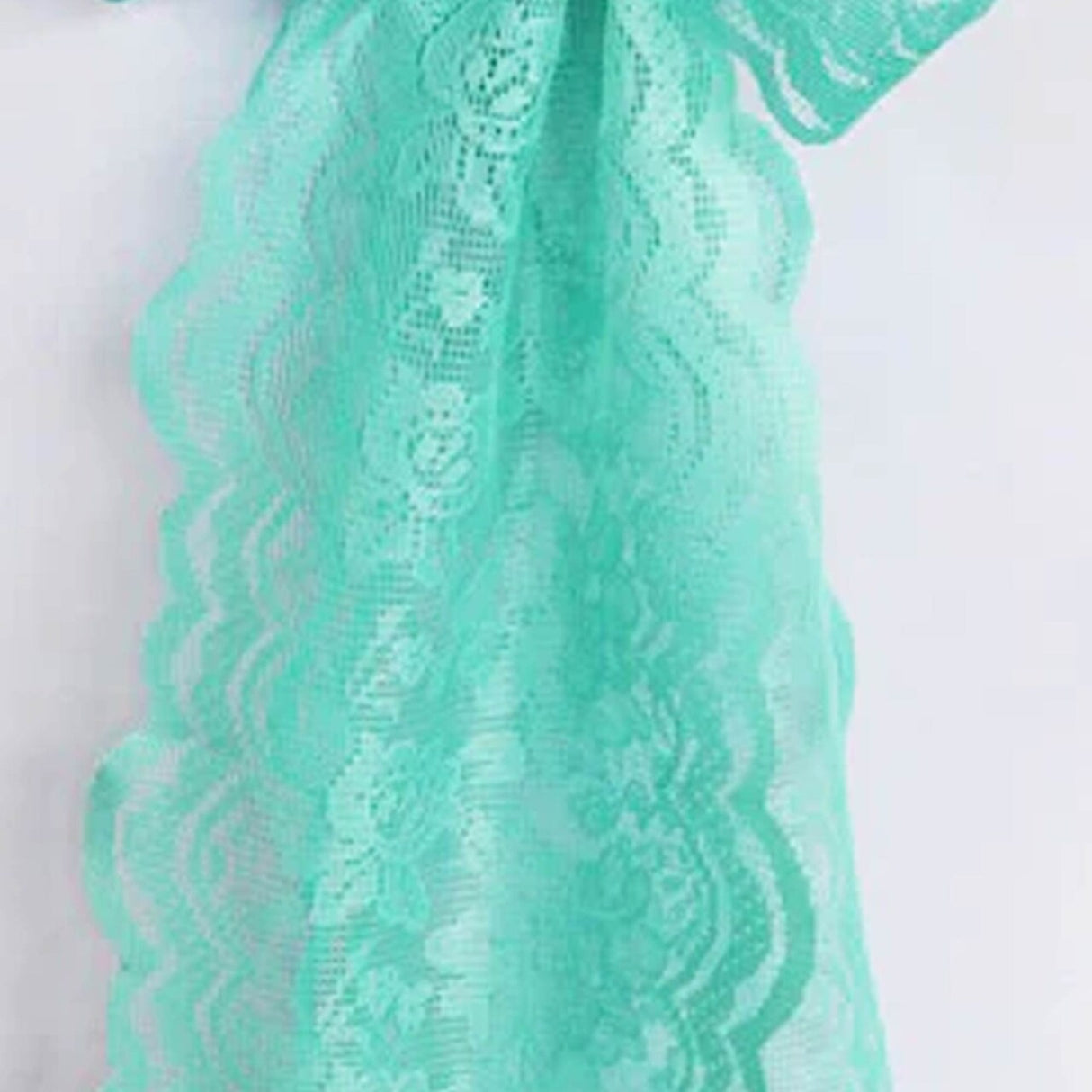 10 Pieces Tiff Blue Caspari Lace Chair Sashes for Elegant Event Decoration 9x108 Inches