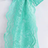 10 Pieces Tiff Blue Caspari Lace Chair Sashes for Elegant Event Decoration 9x108 Inches