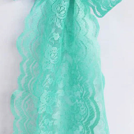 10 Pieces Tiff Blue Caspari Lace Chair Sashes for Elegant Event Decoration 9x108 Inches