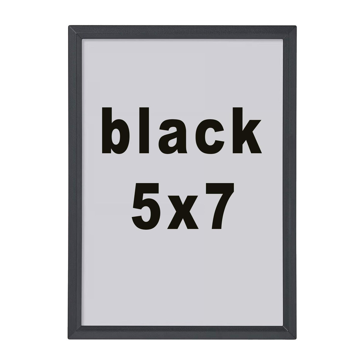 5x7 Black Picture Frame – Lightweight, Durable, Easy Display – Wall or Tabletop Use