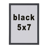 5x7 Black Picture Frame – Lightweight, Durable, Easy Display – Wall or Tabletop Use