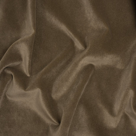 Polyester Upholstery Velvet by Crypton - Taupe