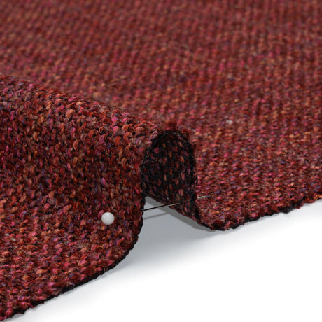 Acetate and Viscose Upholstery Tweed - Lipstick