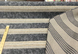 Moondance Stripe Licorice Blue Chenille Fabric - Licorice Blue Stripes, 54" Width (1 Yard)