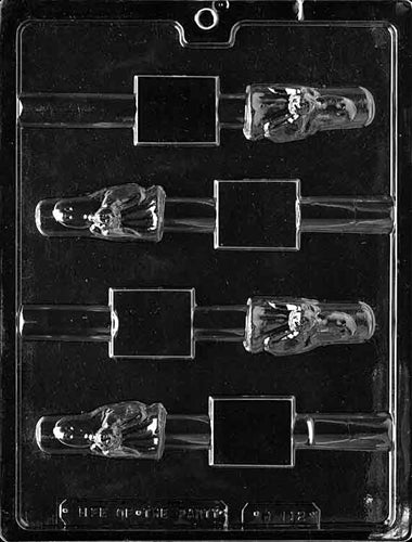 Ghost Pretzel Pop Chocolate Mold - LPH112