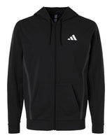 Adidas Men's Game & Go Fleece Full-Zip Hooded Sweatshirt