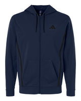 Adidas Men's Game & Go Fleece Full-Zip Hooded Sweatshirt