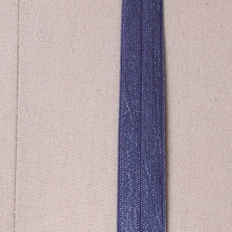 3 Yards 5/8" Indigo Blue Fold Over Elastic Stretch Bias Trim