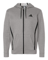 Adidas Men's Game & Go Fleece Full-Zip Hooded Sweatshirt