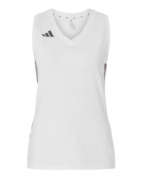 adidas Women's Quickset V-Neck Sleeveless Jersey