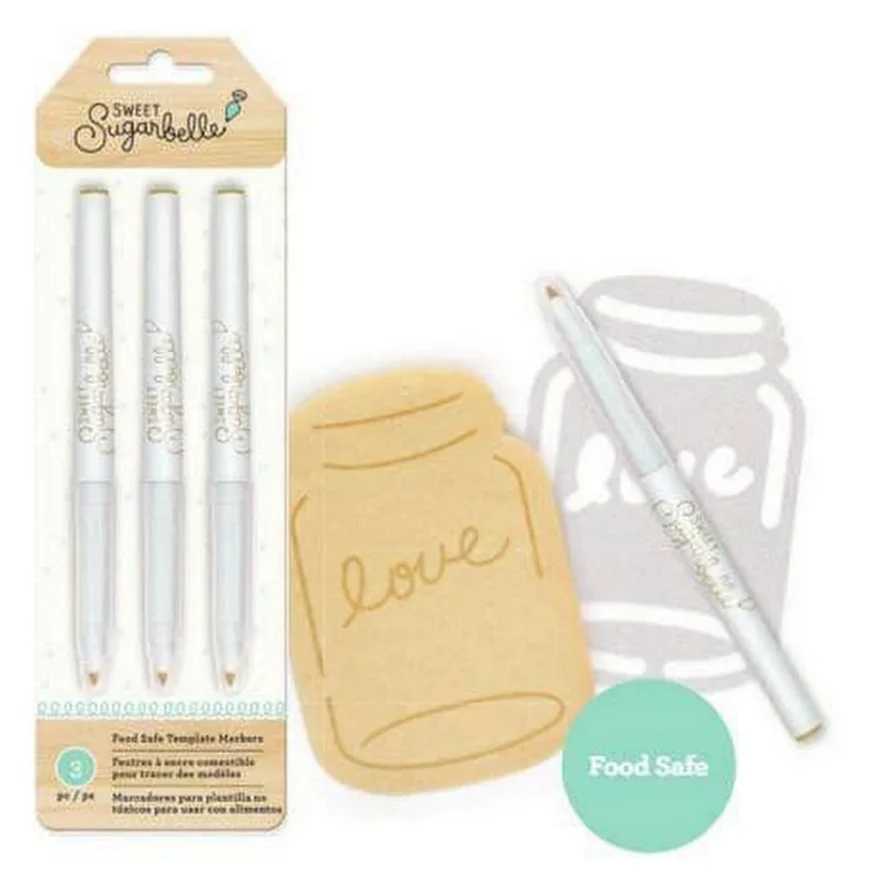 Sweet Sugerbelle Food Color Pens Black 3pk