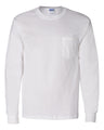 Gildan® Ultra Cotton Long Sleeve Crew-Neck Pocket T-Shirt