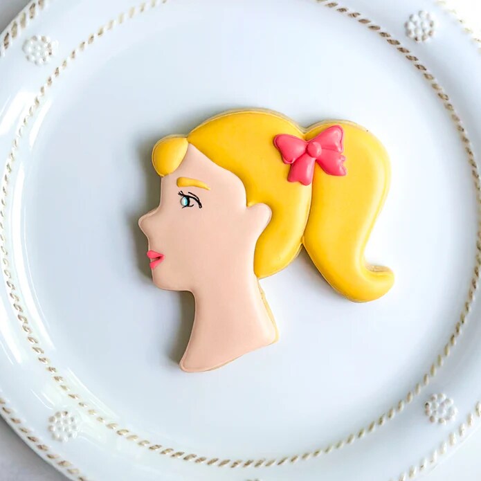 Ann Clark Barbie Doll Head Cookie Cutter 4"