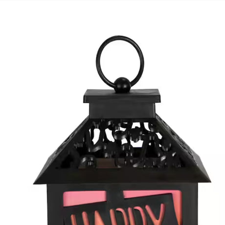 Linterna de mesa Jack-O-Lantern iluminada con LED, Feliz Halloween