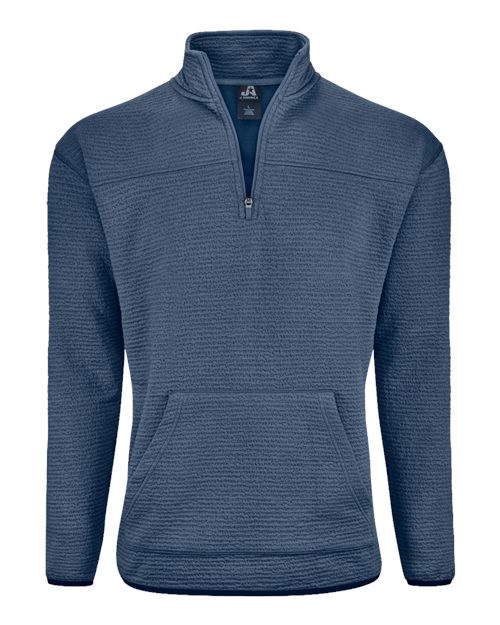 J. America Unisex Pebble Fleece Quarter-Zip Pullover