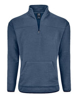 J. America Unisex Pebble Fleece Quarter-Zip Pullover