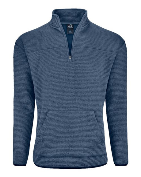 J. America Unisex Pebble Fleece Quarter-Zip Pullover