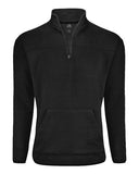 J. America Unisex Pebble Fleece Quarter-Zip Pullover
