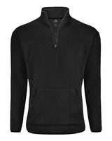 J. America Unisex Pebble Fleece Quarter-Zip Pullover