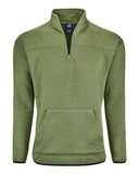 J. America Unisex Pebble Fleece Quarter-Zip Pullover