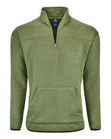 J. America Unisex Pebble Fleece Quarter-Zip Pullover